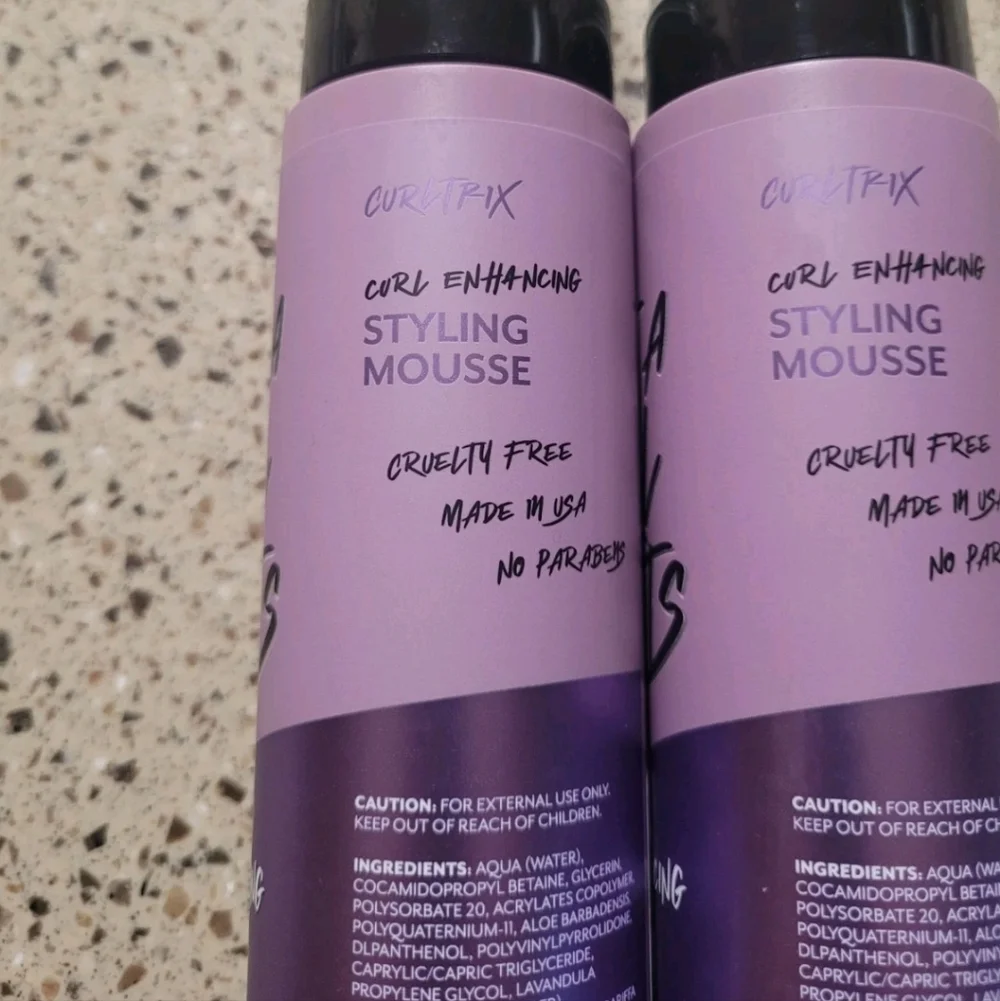 2 CURLTRIX What A Curl Wants Curl Enhancing Styling Mousse 9.5oz Each Discontin.